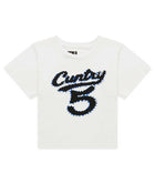 Sp5der Cuntry 5 Baby Tee White