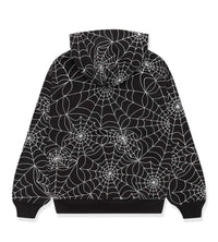Sp5der Embroidered AOP Hoodie Black