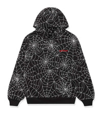 Sp5der Embroidered AOP Hoodie Black