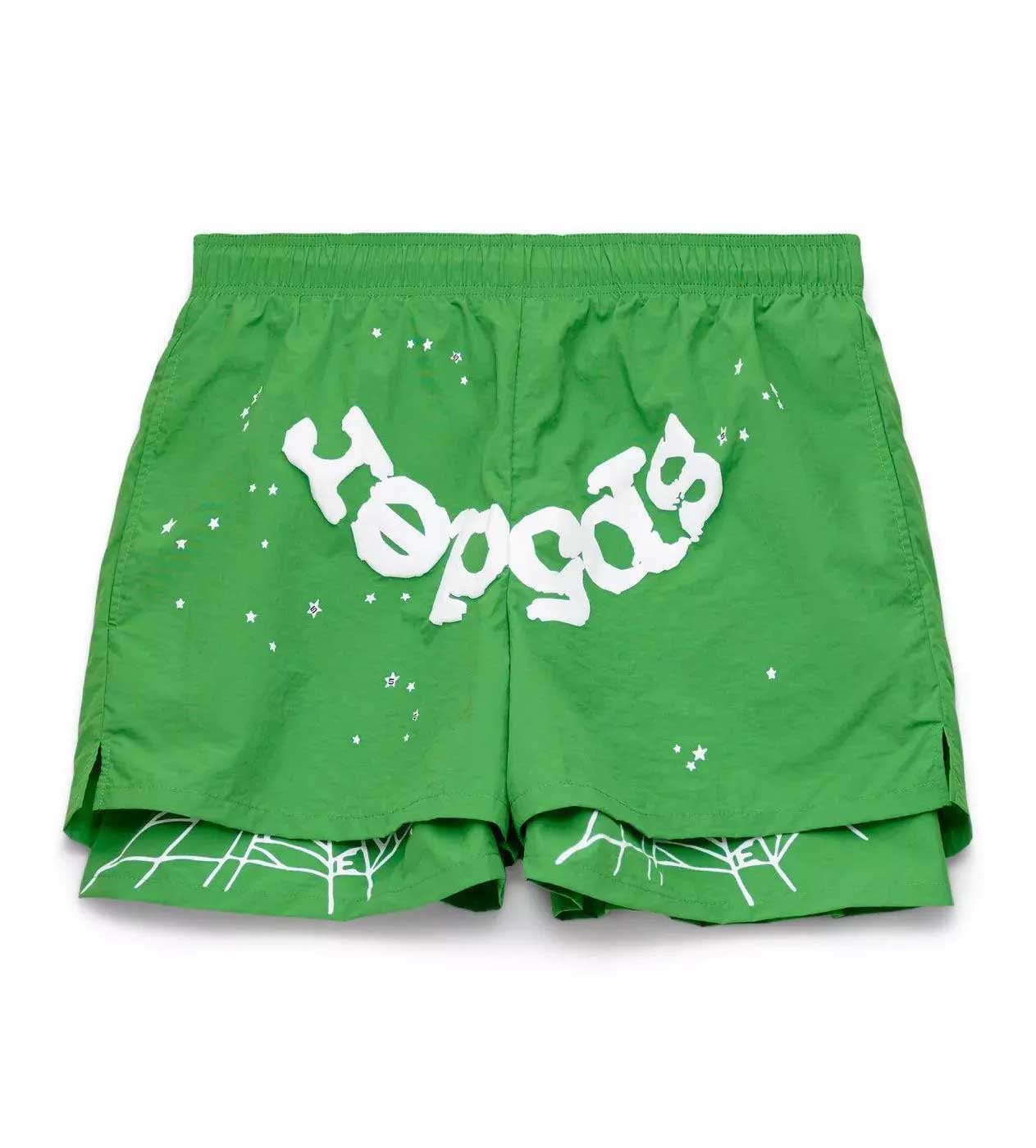 Sp5der Green OG Web Double Layer Short – Restock AR