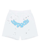 Sp5der OG Logo Sweatshorts White