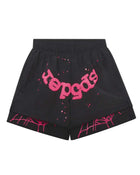 Sp5der OG Web Double Layer Shorts Black/Pink