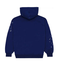 Sp5der OG Web Hoodie Navy Back View