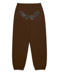 Sp5der OG Web Rhinestone Sweatpants Brown