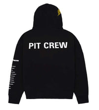 Sp5der Pit Crew Oversized Hoodie Black