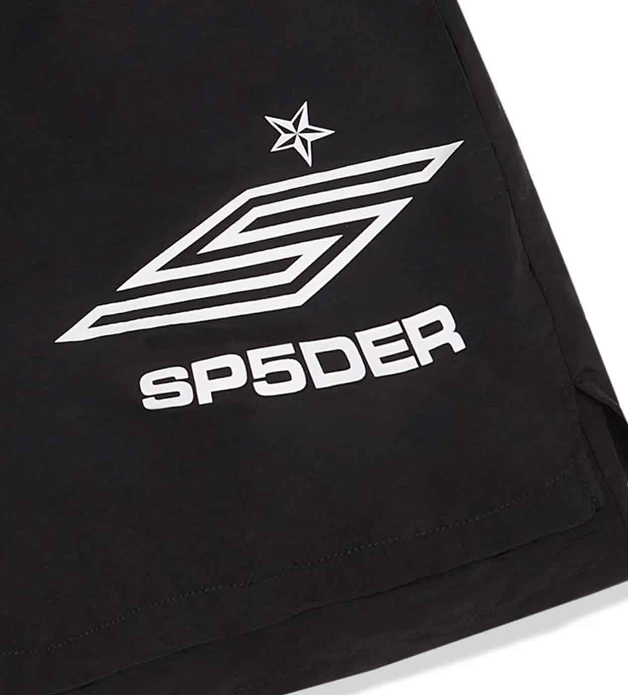 Sp5der Pro Double Layer Shorts Black front close up