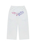 Sp5der Rhinestone OG Web Long Shorts White
