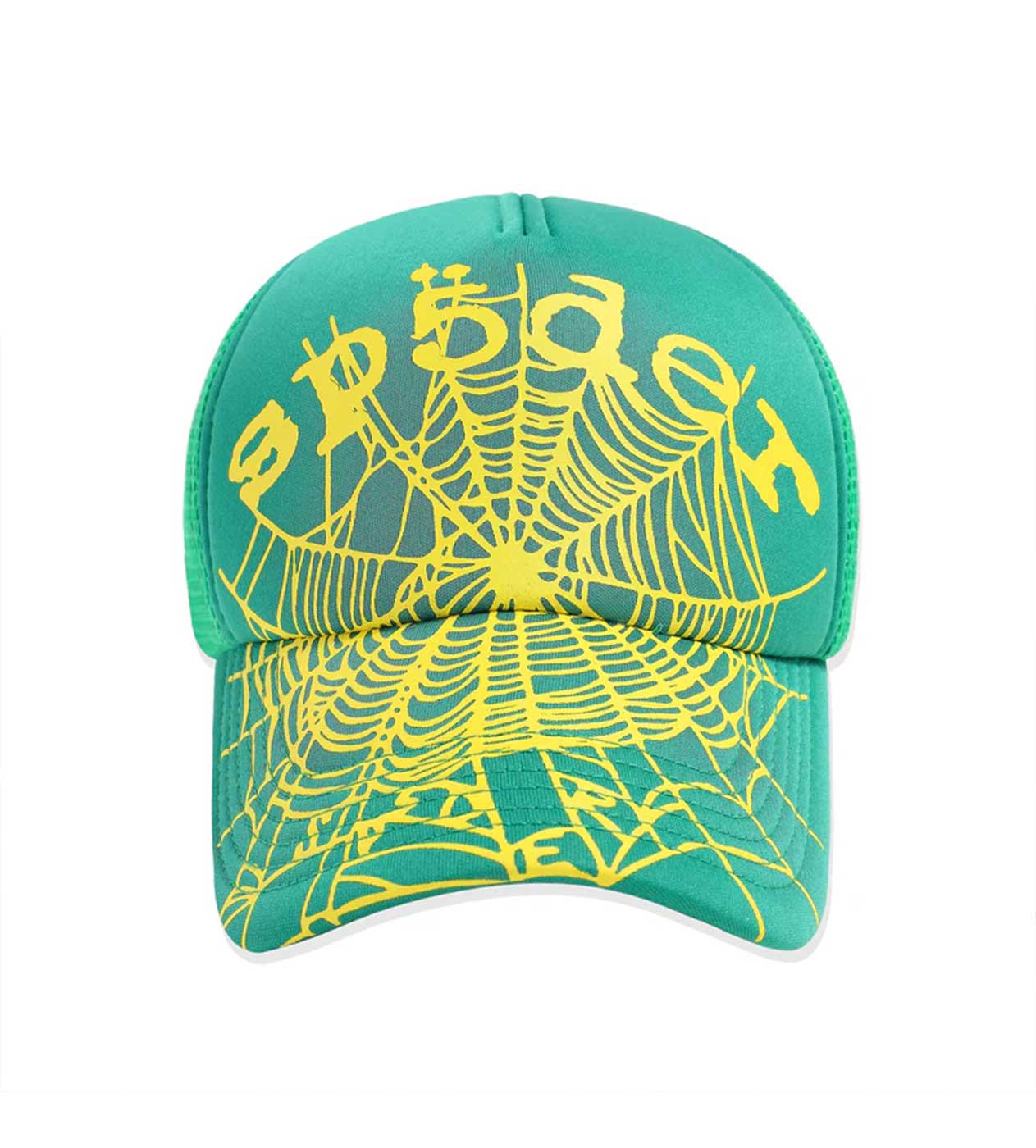 Sp5der Worldwide Silk Web Bank Trucker Hat Black/Pink | Restock AR