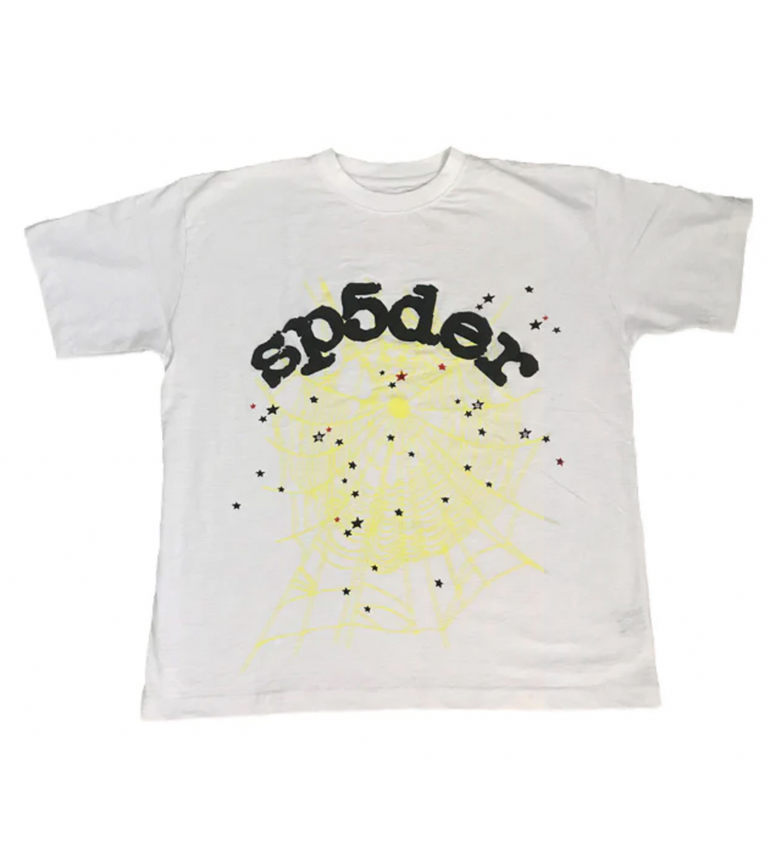 Product Image Of Sp5der Worldwide Web White Tee Front View