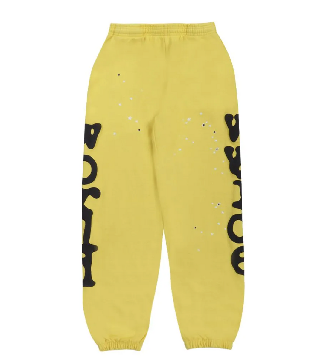 Product Image Of Sp5der Beluga Sweatpants Gold Front View