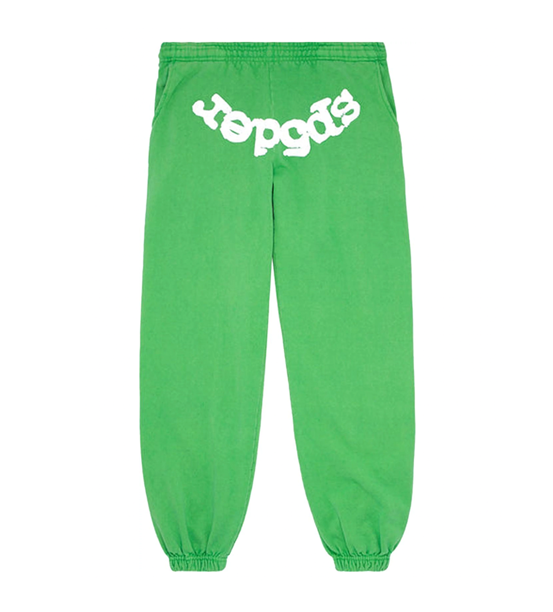 Product Image Of Sp5der Classic Sweatpants Slime Green Front View
