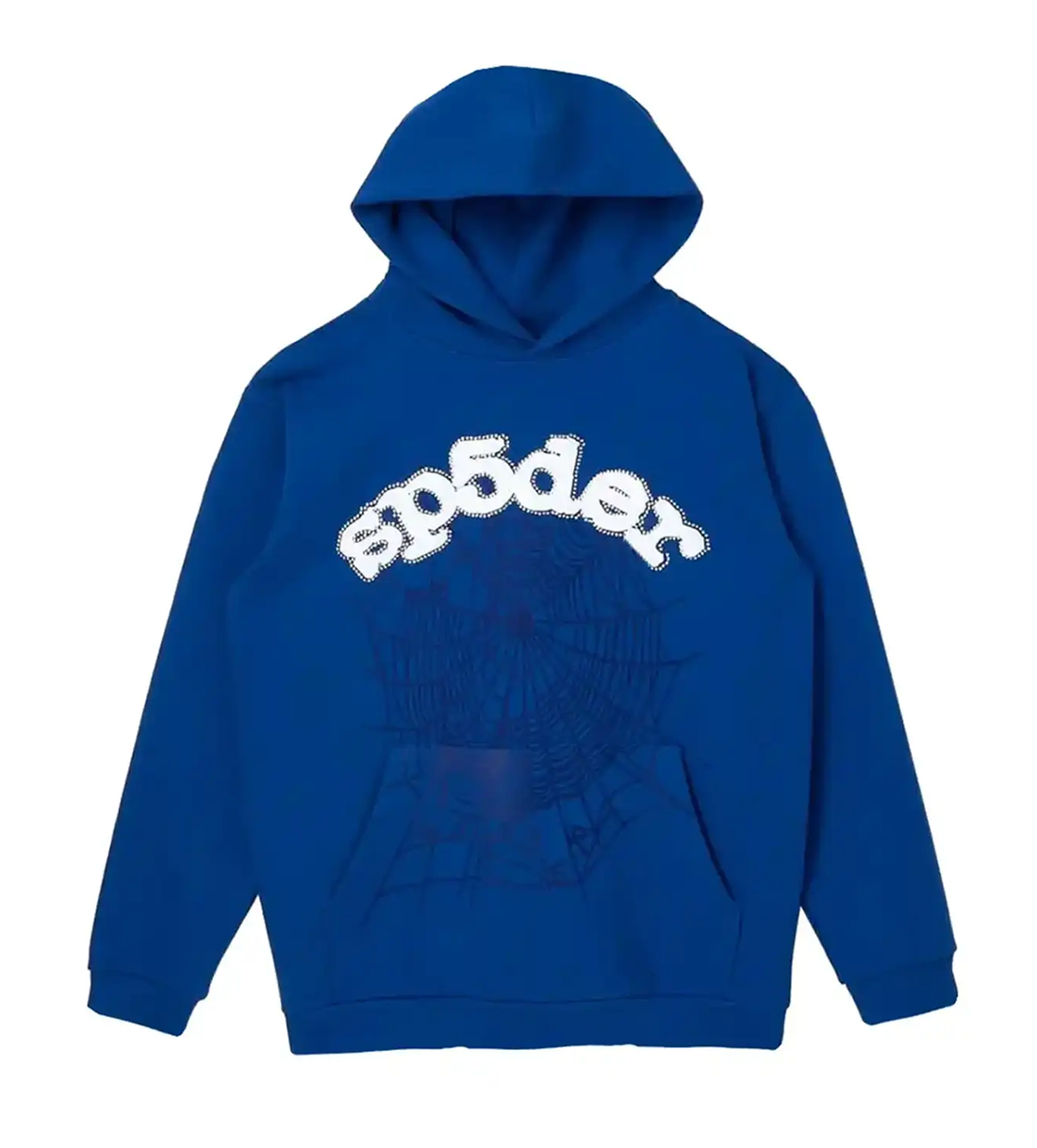 Product Image Of Sp5der Skittles Hoodie Blue Front View