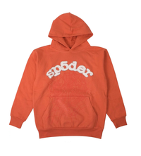 Product Image Of Sp5der Skittles Hoodie Orange Front View