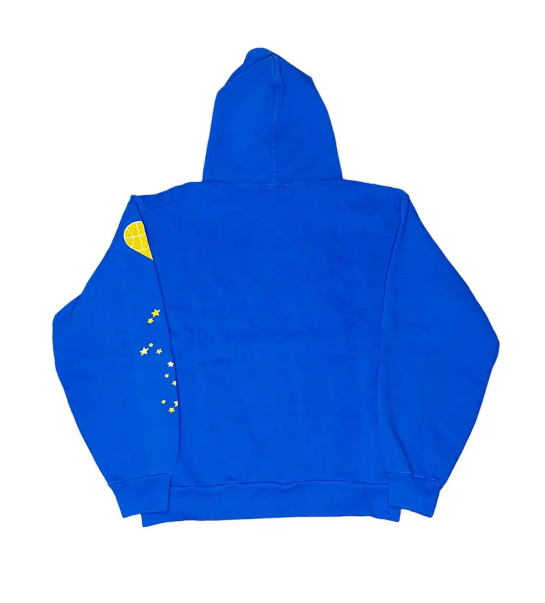 Product Image Of Sp5der TC5 Hoodie Blue Back View