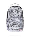 Sprayground Doodles Over Math Homework Backpack