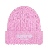Supreme Chunky Rib Classic Logo Beanie Pink