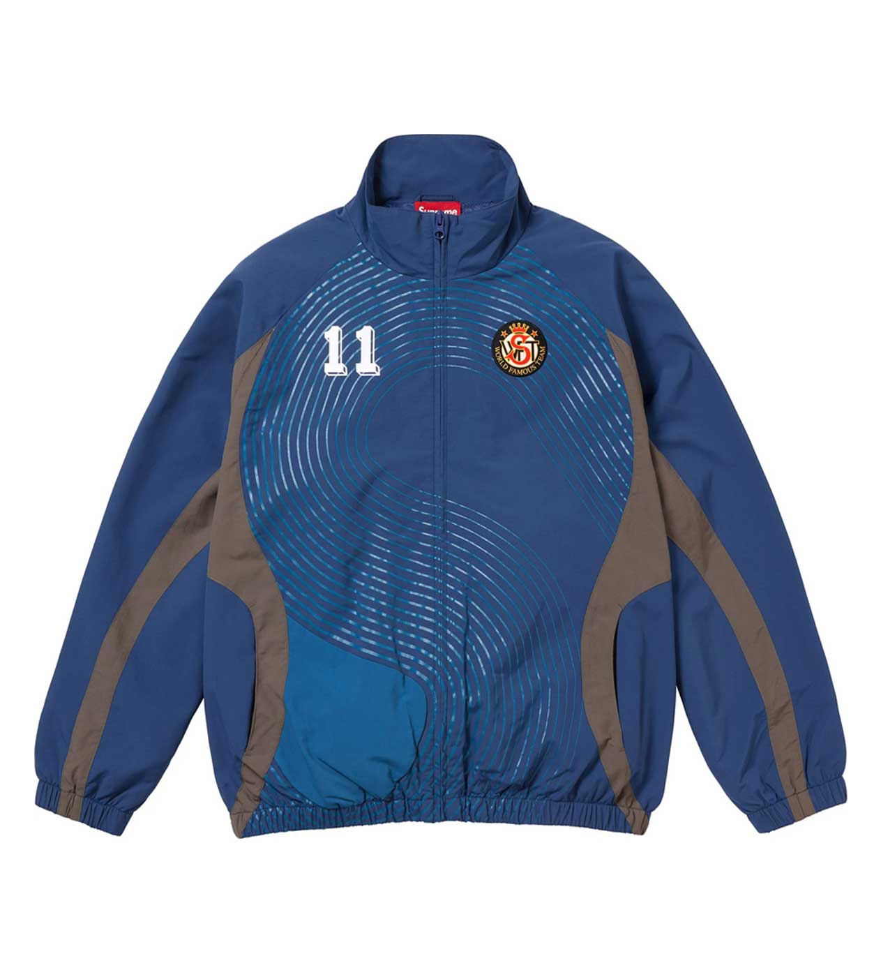 Supreme Logo Track Jacket Navy – Restock AR
