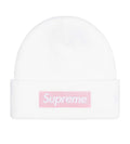 Supreme New Era Box Logo Beanie White/Pink