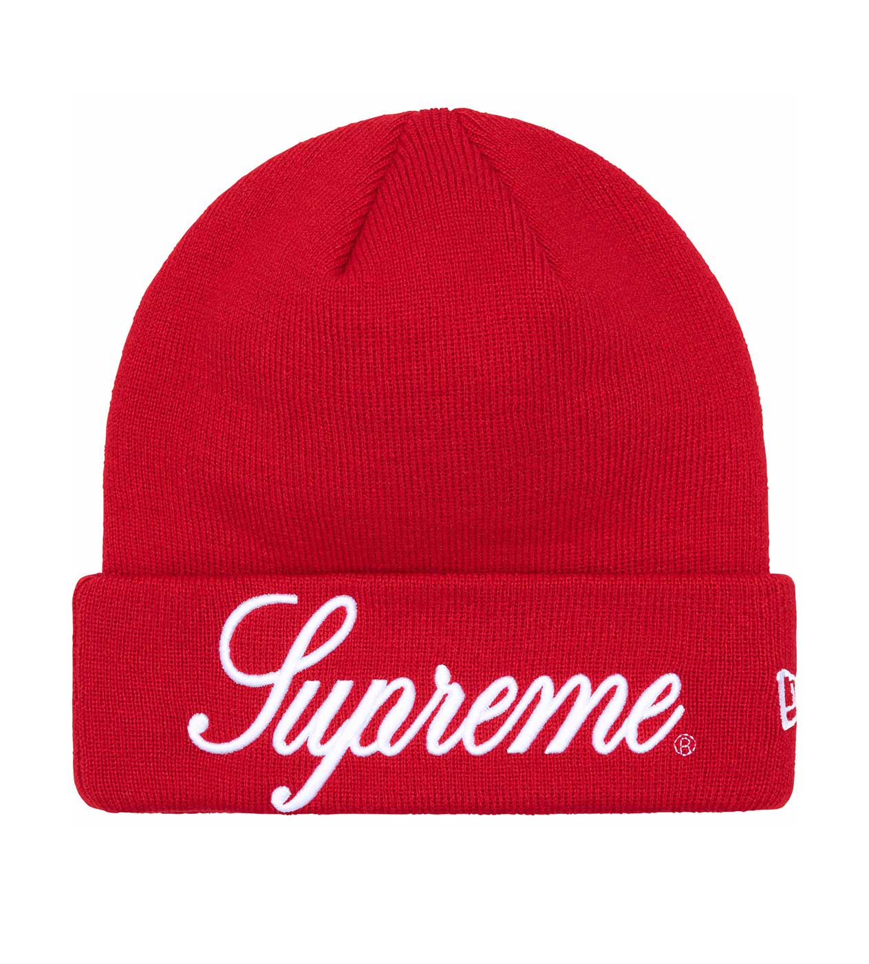 Supreme×New Era RED ニット帽 Supreme New Era Script Beanie Red – Restock AR