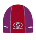 Supreme Racing Panel Beanie Purple/Red