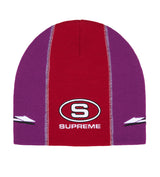 Supreme Racing Panel Beanie Purple/Red