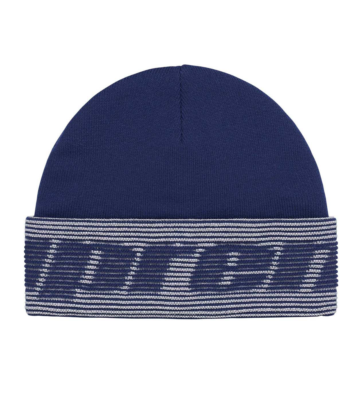 Supreme Reflective Jacquard Cuff Beanie Navy – Restock AR
