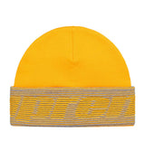 Supreme Reflective Jacquard Cuff Beanie Yellow