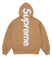 Supreme Satin Applique Hoodie Tan