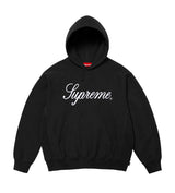 Supreme Script Hoodie Black