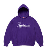 Supreme Script Hoodie Purple