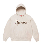 Supreme Script Hoodie Stone