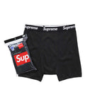 Supreme x Hanes Boxer Briefs Black (4-Pack)