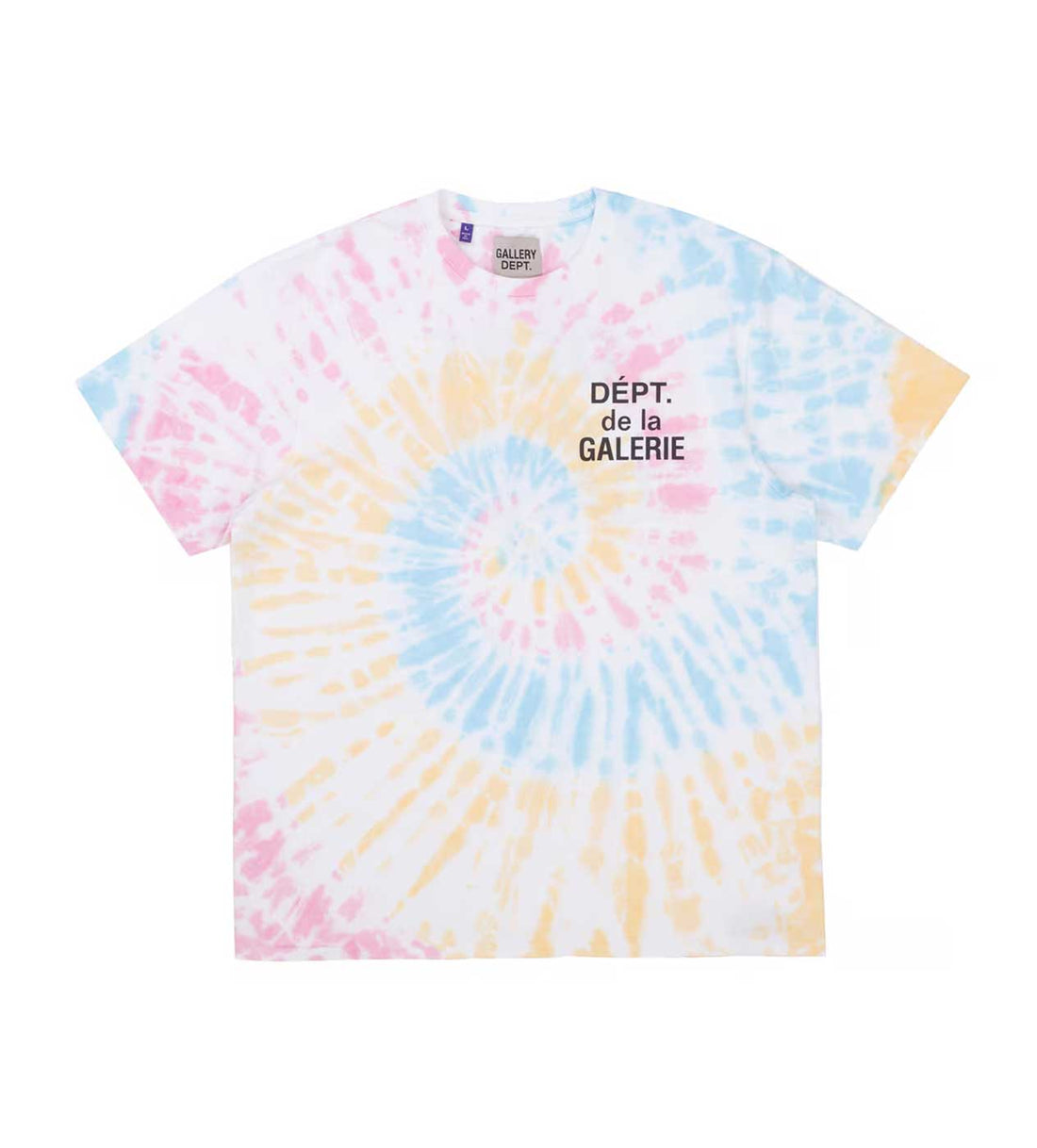 Gallery Dept. French Logo Tee Tie Dye Multicolor front