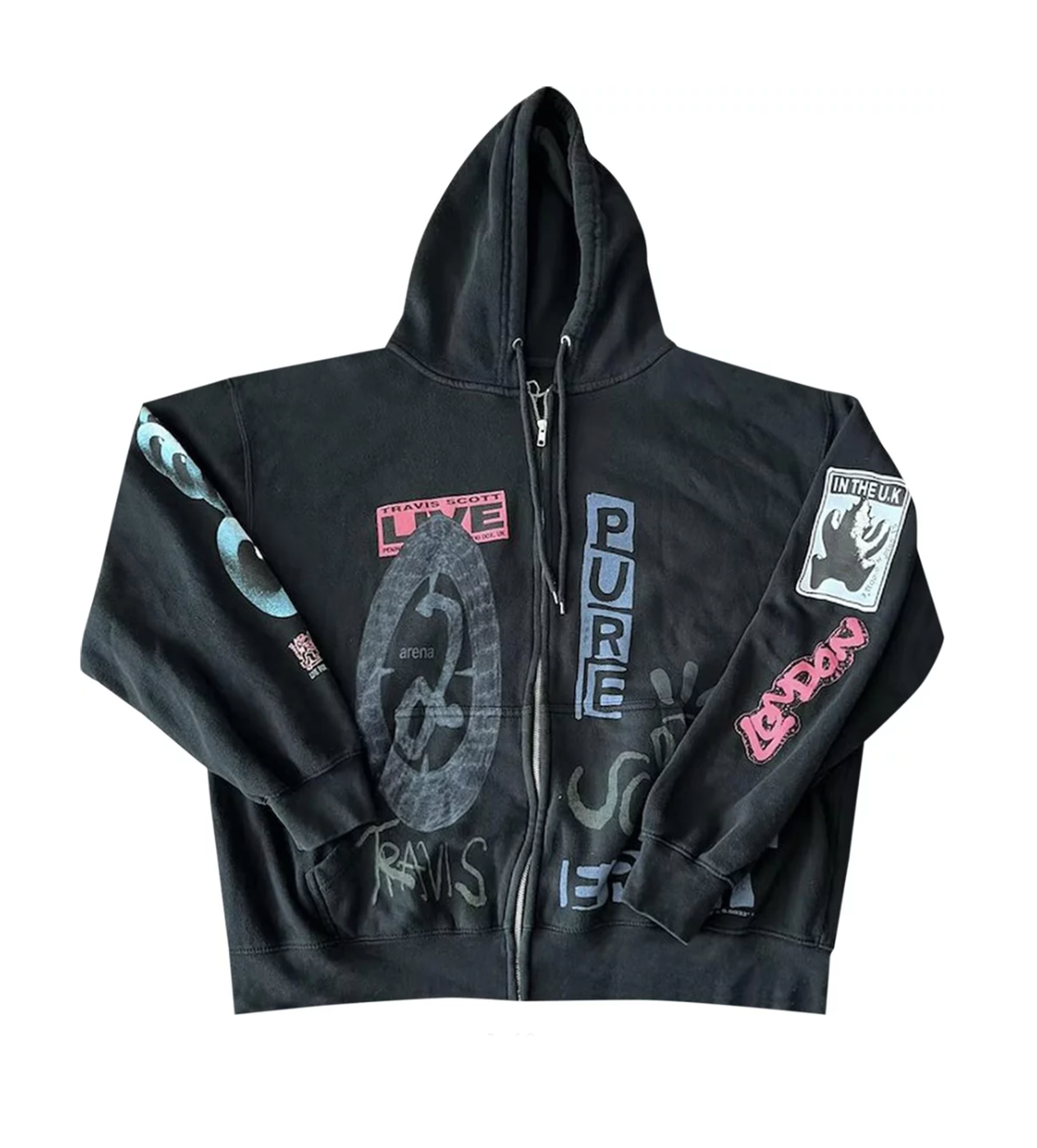 Travis Scott Live Full Zip Up Hoodie – Restock AR