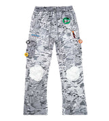 Triple Sevens Camo Sweatpants Grey