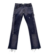 Triple Sevens Flared Denim Navy