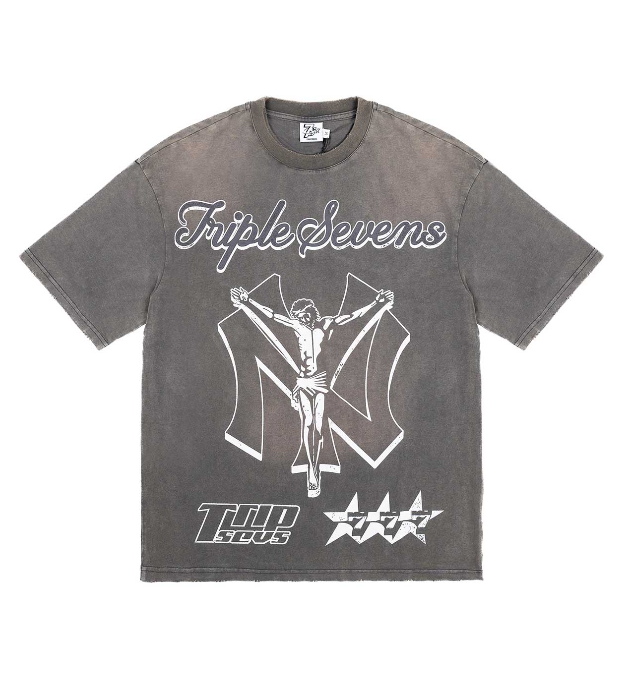 Triple Sevens NY Savior Tee Grey – Restock AR