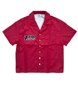 Triple Sevens Nylon Button Up Red