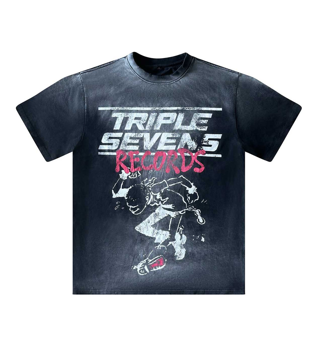 Triple Sevens Records Black Tee