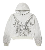 Vale Forever Big Chain Hoodie Grey