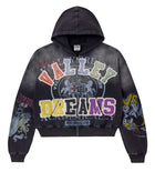 Vale Forever Blasted Zip Up Hoodie Black
