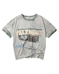 Vale Forever Camp Ringer Tee Green