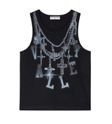 Vale Forever Chain Tank Black