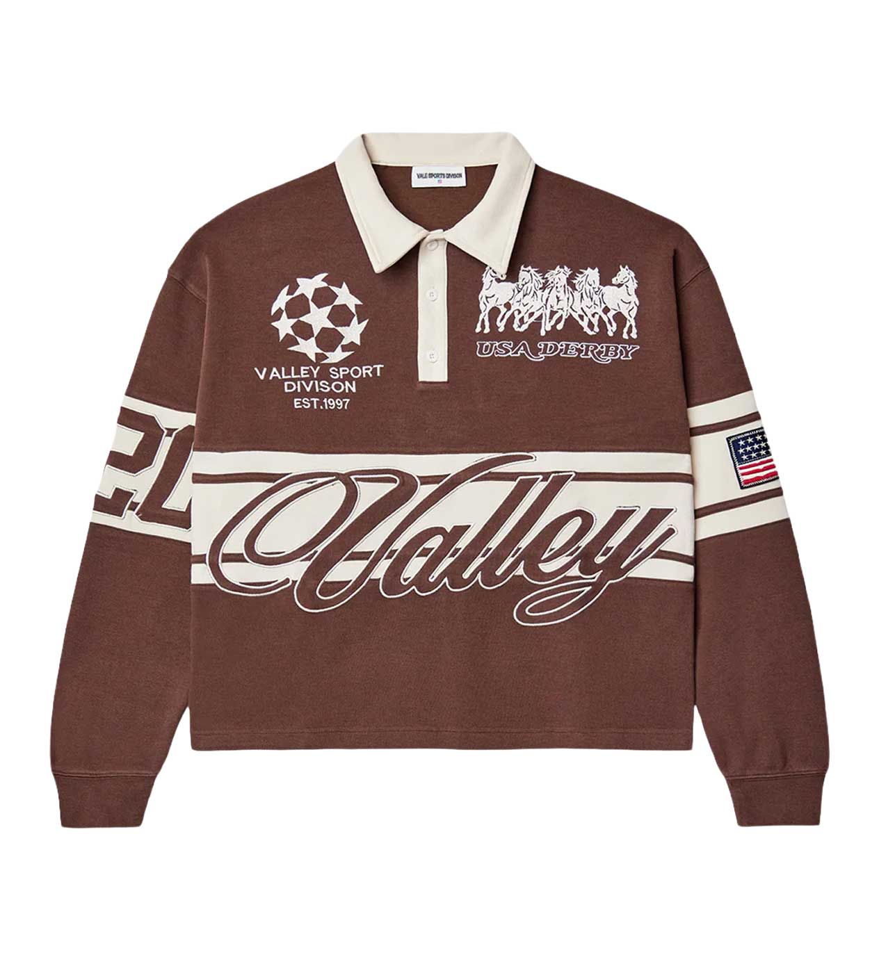 Vale Forever Chocolate Derby Rugby L/S Brown – Restock AR