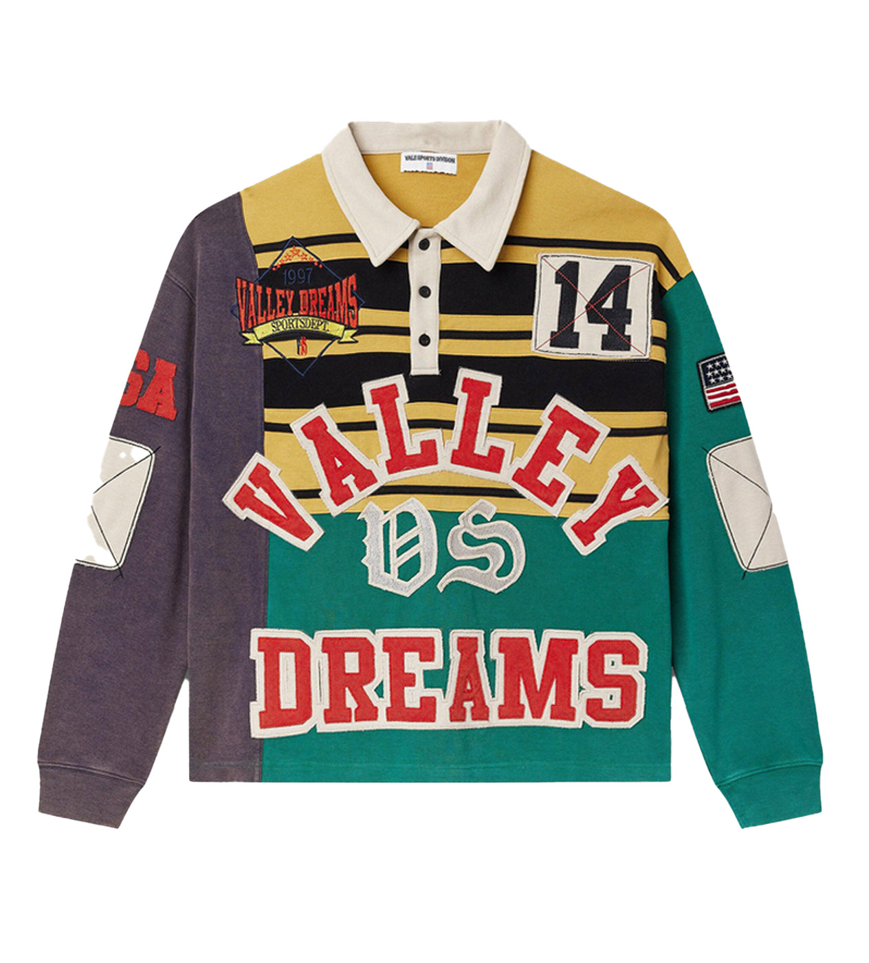 Vale Forever Classic Rugby L/S Tee Green