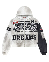 Vale Forever Collage Zip Up Hoodie Oreo