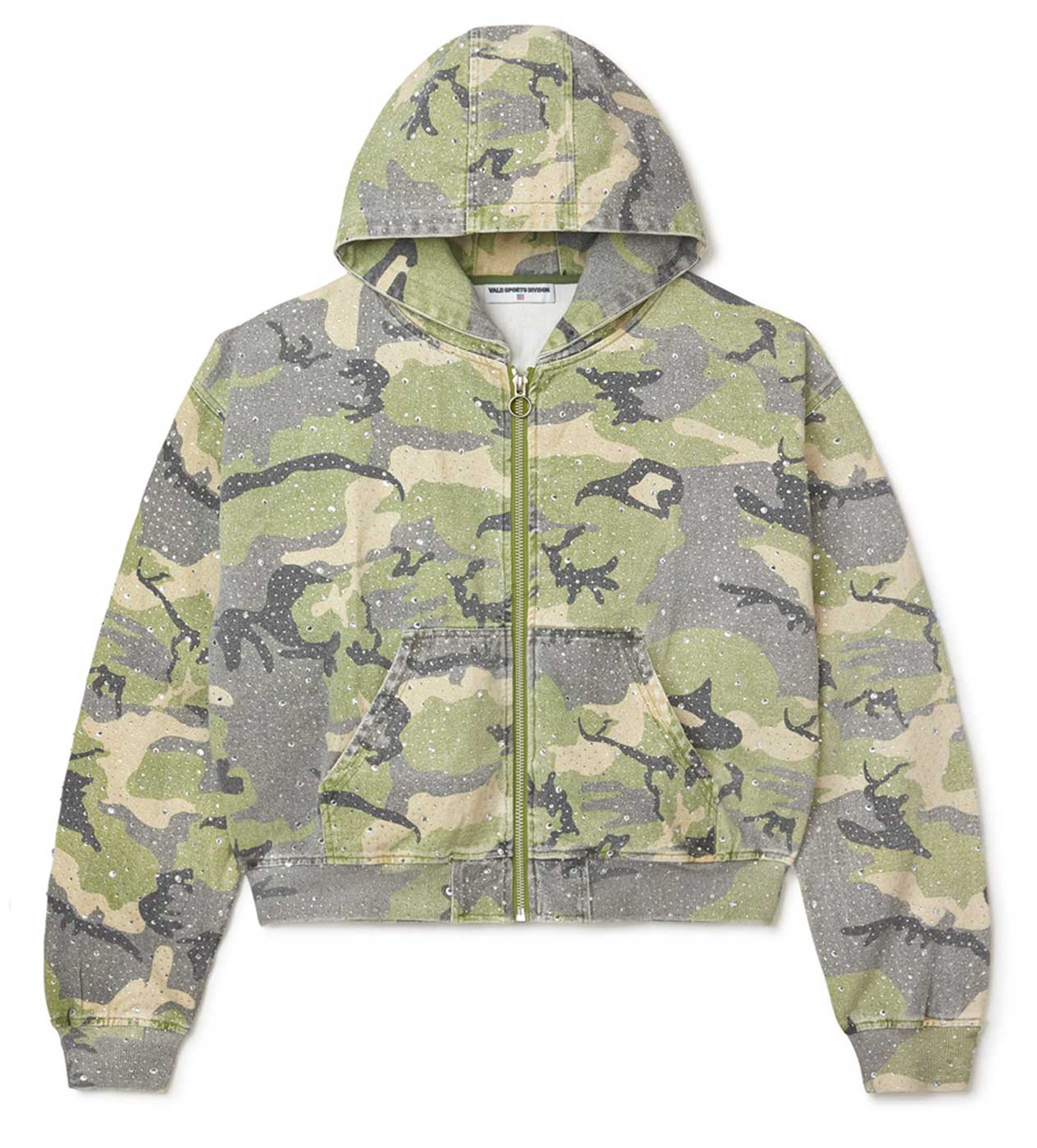 Vale Forever Crystal Camo Work Jacket Green