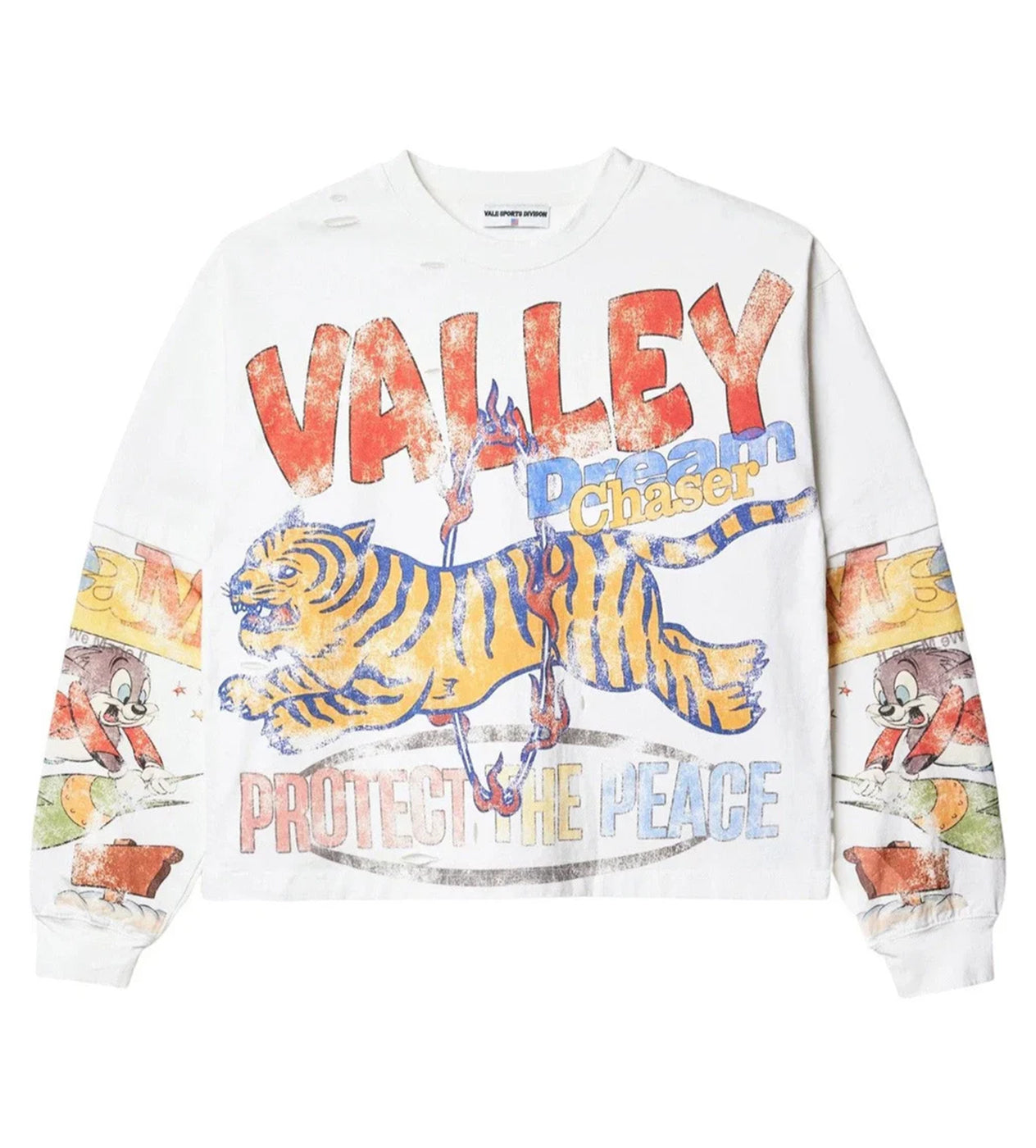 Vale Forever Dream Chaser Tiger L/S Tee White – Restock AR
