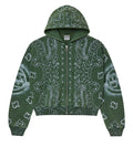 Vale Forever Flag Zip Up Hoodie Green