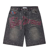 Vale Forever Iced Out Jorts Black